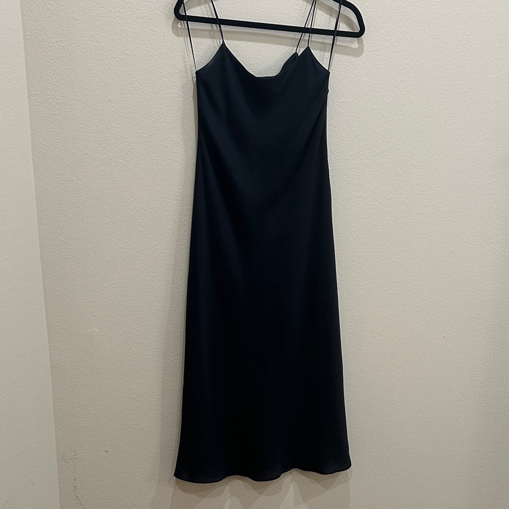 Vince Classic Black Midi Dress